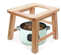 MOGUOBIN Sedile a vapore in legno con quattro gambe,Sedile a vapore Yoni in legno,Steaming Chair V Steam at Hom eattachment H 40cm(No Steamer)