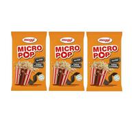 Mogyi Micro Pop Popcorn al Formaggio per Microonde - Snack Salato, Preparazione Rapida, 3×80 g (240g Cheese)