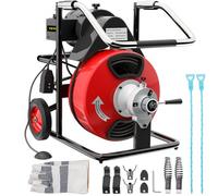 Moh 75 piedi x 3/8 pollici Molla Sturatubi per la Pulizia dello Scarico del Serpente Fognario con Taglierine