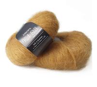 Mohair & Silk Yarn Drops Kid-Silk, 0 o pizzo, 2 strati, 0,9 oz 230 yards per gomitolo 30 Curry