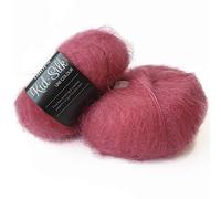 Mohair & Silk Yarn Drops Kid-Silk, 0 o pizzo, 2 strati, 25,5 g 230 m per gomitolo (32 lampone)