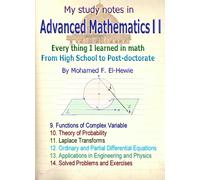 Mohamed F El-Hewi Advanced Mathematics Personal Study Notes- Part I (Tascabile)