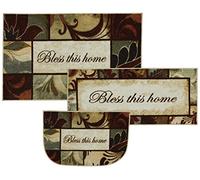 MOHAWK Home New Wave Rules To Live By Kaleidoscope - Set di tappeti stampati, multicolore