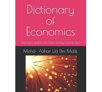 Mohd Azhar Ud Din Malik Dictionary of Economics (Tascabile)