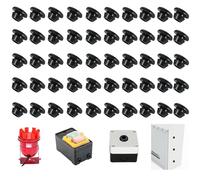 mohito 50 pezzi Passacavi in Gomma.Occhiello Passacavo in Gomma,Passacavo in gomma aperto passacavo,Adatto per cavo trogolo spina foro filo protezione isolamento gomma 8mm * 10mm