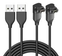 MohLythrix Cavo di ricarica per Garmin Watch (confezione da 2) aggiornato ad angolo retto 90 gradi USB cavo di ricarica rapida per Garmin Watch, 100 cm
