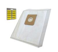 MohMus 10 Sacchetti (Microfibra) + 10 Profumi per Aspirapolvere NILFISK P 20 Power Cleaner, P 30 Power Cleaner, P 40 - Power, P 40 Power Cleaner, Power Cleaner, Power Eco, Silva