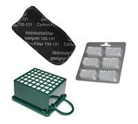 MohMus Kit Filtro HEPA + Filtro Carboni + 6 Profumi per Aspirapolvere Adatti per Vorwerk Kobold Folletto VK130, VK131 - VK 130, 131 SC