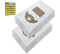 MohMus Set 10 Sacchetti (Microfibra) + 10 Profumi per Aspirapolvere KÄRCHER 2501, 2601, 3001, 3004, 6.904-143.0 Filterset, 6904-143