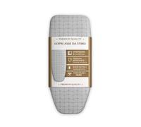 MOHOME Copriasse Da Stiro Compatibile Con Asse Foppapedretti Cotone Made in Italy 64x115 Cm Grigio Laminato Copri Asse Fodera Mollettone Ricambio Telo Copertura Copertina Lavabile