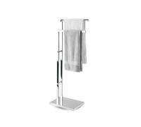 MOHOME Porta Asciugamani Bagno Da Terra Metallo 83,5 x 37 x 20 Cm 2 Bracci Argento Piantana Arredo Piantana Portasciugamani Salvaspazio Appendino 2 Livelli