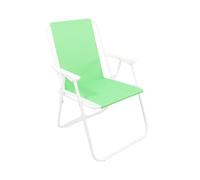 MOHOME Sedia Pieghevole Sdraio da Giardino in Ferro 51x38x74 cm Spiaggina Portatile Verde Braccioli Schienale Spiaggia Picnic Giardino Balcone Terrazza Impermeabile Capacità 110kg UV Resistente