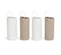 MOHOME Umidificatore Termosifoni Ceramica Per Radiatori Forma Tropico Set da 4 Sospesi Evaporatore Porta Acqua Termosifone 8 x 4 x 17,5 cm Gancio a S Appendibile Controllo Umidità Domestica