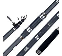 MOHUIED Canna da Pesca telescopica da Surf 3.6/4.2/4.5/5.0/5.30m Potenza 80-150g 30T Carbon Travel Surfcasting Shore Casting Canna da Pesca per la Pesca(5.30m)