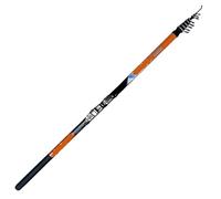MOHUIED Canna da Surf Canna da Pesca telescopica da Roccia Spinning da Viaggio Power Throw Surfcasting Shore Casting Pole per la Pesca(Orange,3.6 m)