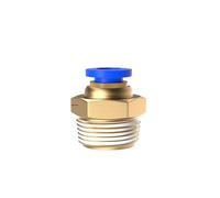 MOHUIED Giunto rapido 10/50 Pezzi Raccordo Pneumatico Connettore Aria 4 mm 6 8 10 12 Filettatura 1/8" 1/4" 3/8" 1/2" Raccordi for Tubi Flessibili Connettori rapidi for(PC6-03,10 PCS)