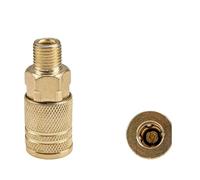 MOHUIED Giunto rapido 2-4 Pezzi di Attacco rapido for Tubo Flessibile dell'Aria da 1/4", Adattatore accoppiamento, Strumento Collegamento del compressore d'Aria(Type 4,2Pcs)