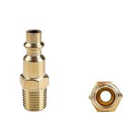 MOHUIED Giunto rapido 2-4 Pezzi di Attacco rapido for Tubo Flessibile dell'Aria da 1/4", Adattatore accoppiamento, Strumento Collegamento del compressore d'Aria(Type 3,2Pcs)