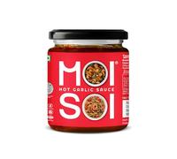 MOI SOI Hot Garlic Sauce Premium Quality Sauce Cook Dip Marinate Spread-Stir Fry Cooking Sauce Vegan Friendly Gluten Free Product No MSG Shipped Fresh No Artificial Colour, 175 gm
