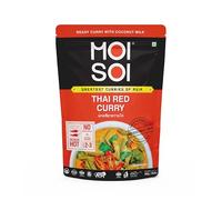 MOI SOI® Thai Red Curry with Coconut Milk A Fusion of Aromatic Thai Herbs & Spices with Coconut Milk, Instantly Ready to Eat in 5 mins, Just add Proteins or Veggies, 300gm