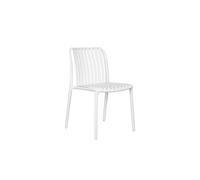 Moia Greenwood Sedia Como Bianco Polipropilene Listelli Impilabile
