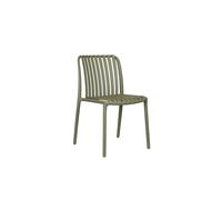 Moia Greenwood Sedia Como Verde Polipropilene Listelli Impilabile