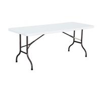 Moia Greenwood Tavolo Catering Fisso in Polietilene 183 x 74 Cm Bianco