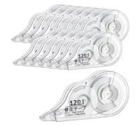 Moicainy Bianchetto a Nastro, 14 Pezzi Correttore a Nastro,12m x 5 mm Cancellina Nastro, Correction Tape con Cappuccio Protettivo per Bambini Studenti Ufficio Scuola Casa