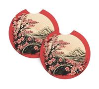 MOIKOTLR 2 Pezzi Sottobicchieri Auto,per Renault Kadjar MK1 (2016-2020) Tappetino Antiscivolo Lavabile Facile da Pulire e Mantiene Il portabicchieri dell'auto Pulito e Asciutto