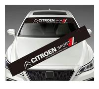 MOIKOTLR Adesivi per Protezione Solare, per Citroen C1 C2 C3 C4 C5 Elysee Striscia Parasole Parabrezza Auto Adesivi Decorativi Accessorio striscioni