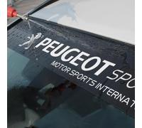 MOIKOTLR Adesivi per Protezione Solare, per Peugeot 206 307 308 3008 207 208 407 508 2008 5008 107 106 Striscia Parasole Parabrezza Auto Adesivi Decorativi Accessorio striscioni