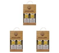 Moillard - Set regalo Chablis e Petit Chablis, vino bianco Chardonnay, Grand Vins de Bourgogne in scatola di legno (2 x 0,75L) (Confezione da 3)