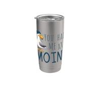 Moin! Gabbiano oceanico casual con cappello da marinaio Bicchiere termico in acciaio inox doppia parete