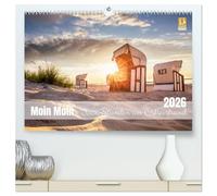 Moin Moin Schöne Stunden am Ostseestrand (hochwertiger Premium Wandkalender 2026 DIN A2 quer), Kunstdruck in Hochglanz: Die schönsten Strände entlang der Ostsee