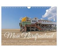 Moin Nordfriesland - Urlaub an der Nordseeküste (Wandkalender 2026 DIN A4 quer), CALVENDO Monatskalender: Traumhafte Strände, unberührte Salzwiesen ... ist zu jeder Jahreszeit eine Reise wert.