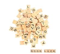 moinkerin 100 Pezzi Lettere Legno Bambini Giochi in Scatola Lettere di Legno per Bambini Educativi, Giocattoli per Bambini, Artigianato Artistico Fai-da-te