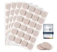 moinkerin 96 Pezzi Feltrini Autoadesivi per Sedie Rotondi 20mm Feltrini per Mobili Pesanti 5mm Thick filtrini sotto la sedia Pavimenti in Legno Antigraffio e Riduzione del Rumore Beige