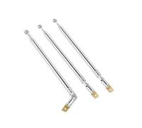 moinkerin Antenna Radio 3 Pezzi 76.5cm Telescopiche Antenna Ricambio in Acciaio Inox, Antenna Universale per FM Radio TV, 7 Sezioni