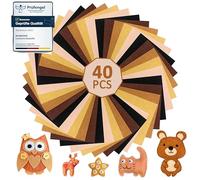 moinkerin Feltro per Lavoretti 40 Stücke 30X20cm Feltro Colorato per Progetti di Cucito Artigianali Fai da te