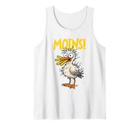 Moins Pazzo Gabbiano con Patatine Fritte nel Becco Mare del Nord Canotta