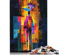 Moisky Autorretrato - Rompecabezas de Visión Geométrica Abstracta de 1000 piezas para regalar, rompecabezas de madera para adultos, rompecabezas familiar de 1000 piezas (75 x 50 cm)