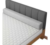 moismk Estensione/Prolunga Materasso, Riempitrice per Letto - Riempie lo Spazio tra Testiera e Materasso, Previene la Caduta dei Cuscini, per Singolo/Matrimoniale(Grigio chiaro,120x10x25cm)