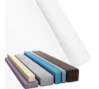 moismk Federa per Riempitivo per Materassi Letto Gap Filler Cuscino 120/160/180/200 con Cerniera, Copriprotezione per Imbottitura del Materasso, Tessuto di Lino, Lavabile(Bianco,160x10x25cm)