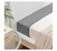 moismk Riempitrice per letto lungo per chiudere lo spazio tra la testiera della parete o la pedana per letto singolo/matrimoniale/king size, con coperchio rimovibile(Grey,160x10x25cm)
