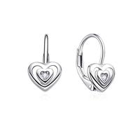 Moiss Orecchini in argento per bambini con zirconi a forma di cuore E0004815