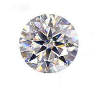 Moissanite D Diamante simulato incolore Pietra sciolta Rotonda Taglio eccellente Pietre preziose VVS1 Chiarezza per anello pendente Orecchino a bottone Creazione di gioielli 0.1CT-5CT-G-5mm 0.5ct