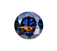 Moissanite sciolta, Perle di pietra moissanite forma rotonda Vvs1 Colore Collana Anello Materiale(GRA-9.0mm-3.0ct)