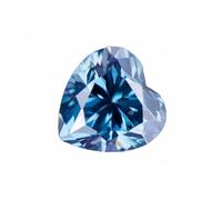 Moissanite sciolta, Perline colorate a forma di cuore in pietra moissanite for la creazione gioielli e materiali for anelli(11x11mm-5ct)