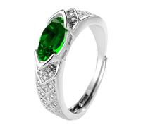 Moissaniti regolabili Diamanti Anelli Decorazione Per Le Donne Alla Moda Promuovere Stili Eleganti E Umore Indossare Anelli Di Moda, Misura unica, come descritto, come descritto