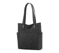 MOISTRI Borse grandi per le donne Retro Tote Bag Borsa a tracolla da donna Borse e borse da donna Tote Bag in tela per il lavoro delle donne Nero